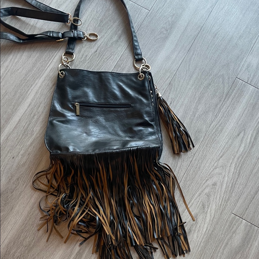 Imoshion Boho Black and Brown Fringe Crossbody Bag 1 take me to the festival